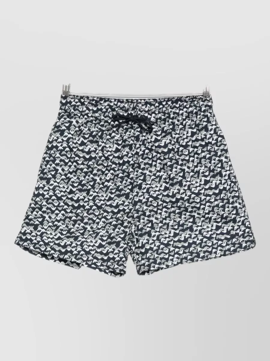 Emporio Armani Logo-print swim shorts