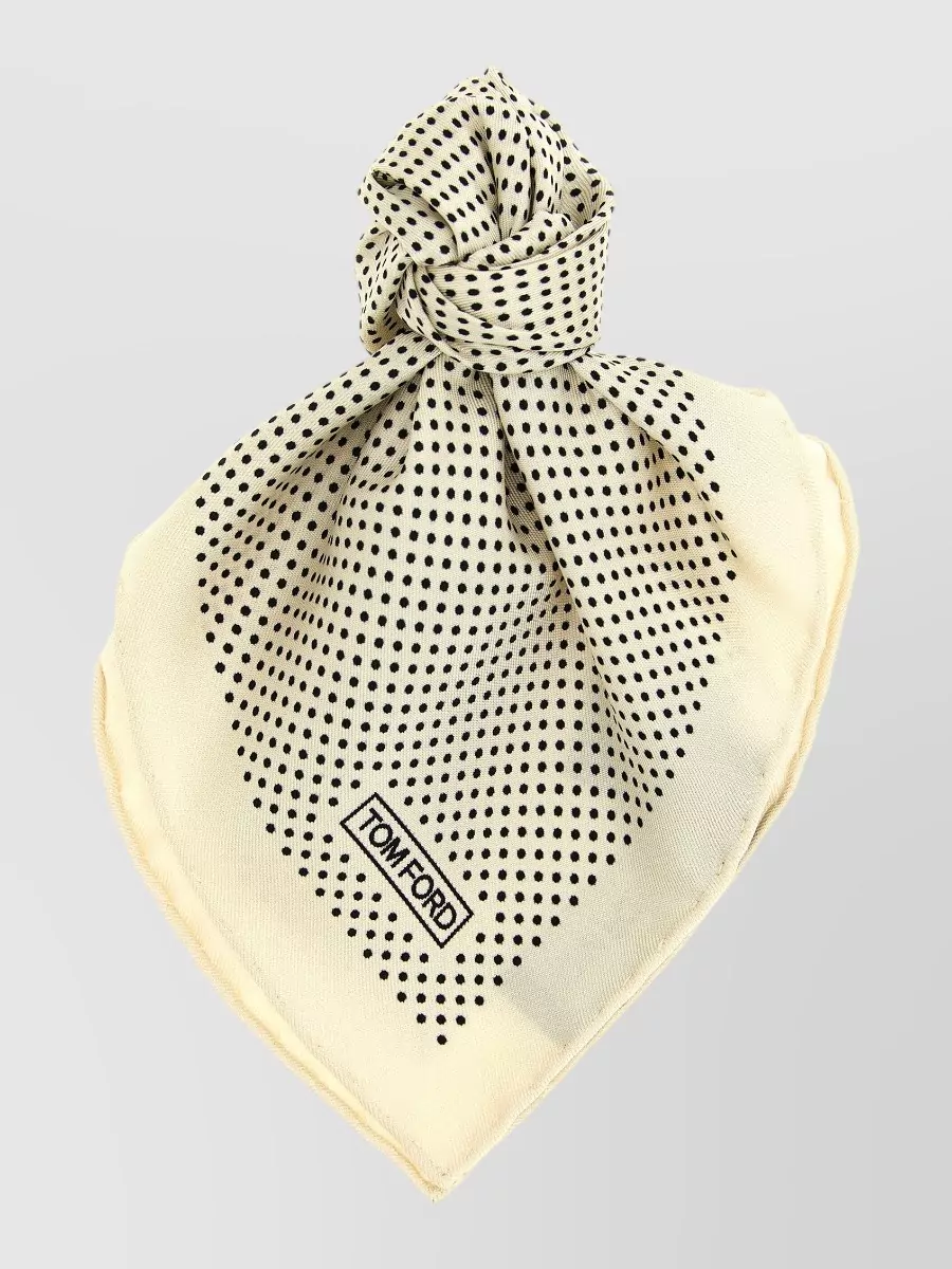 Tom Ford silk printed pocket square