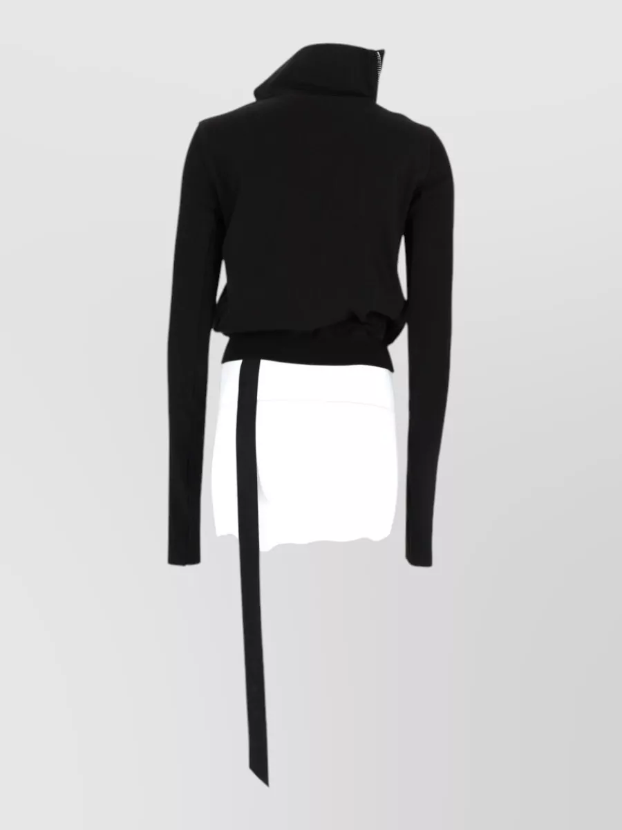 Rick Owens Drkshdw Asymmetric Zip Cotton Jacket