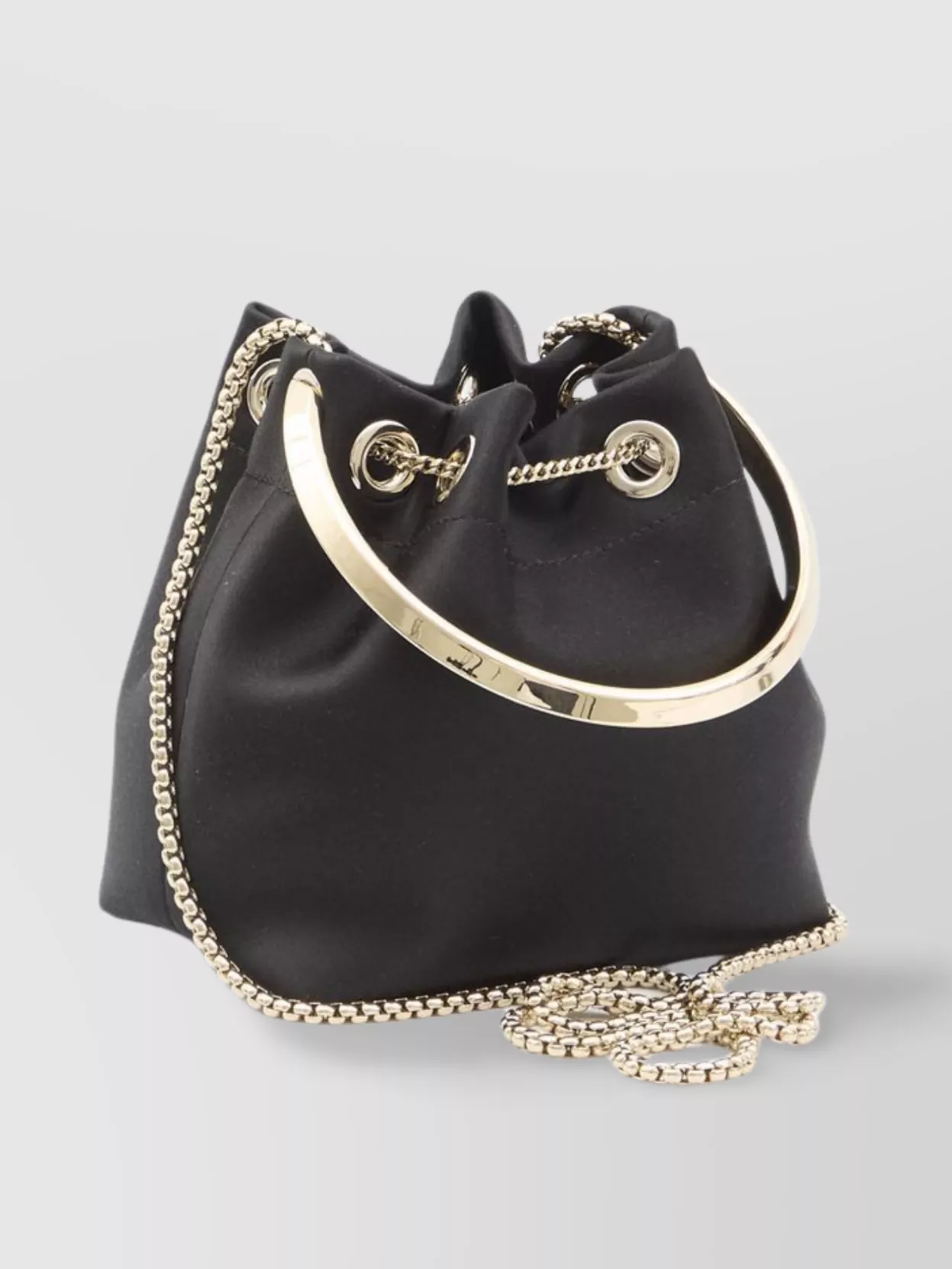 Jimmy Choo Leather Biker Chain Shoulder Bag