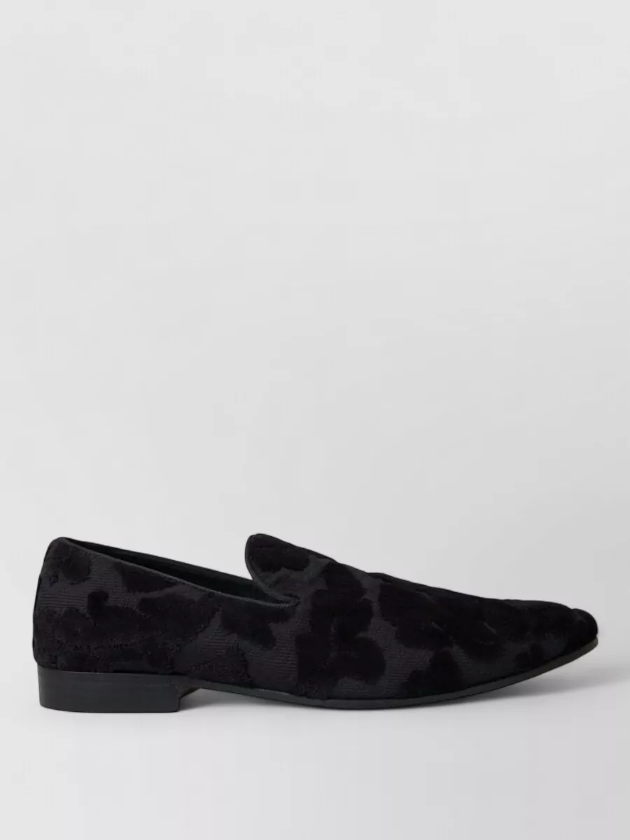 Dolce&Gabbana Floral-Pattern Velvet Slippers