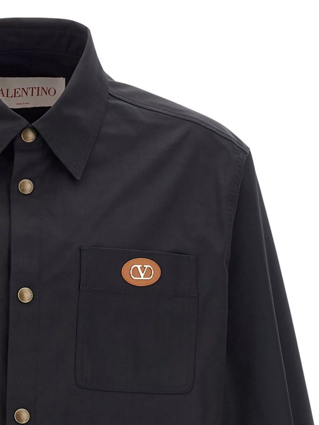 Valentino Garavani 'Cuffed Button Detail Front Pocket Jacket'