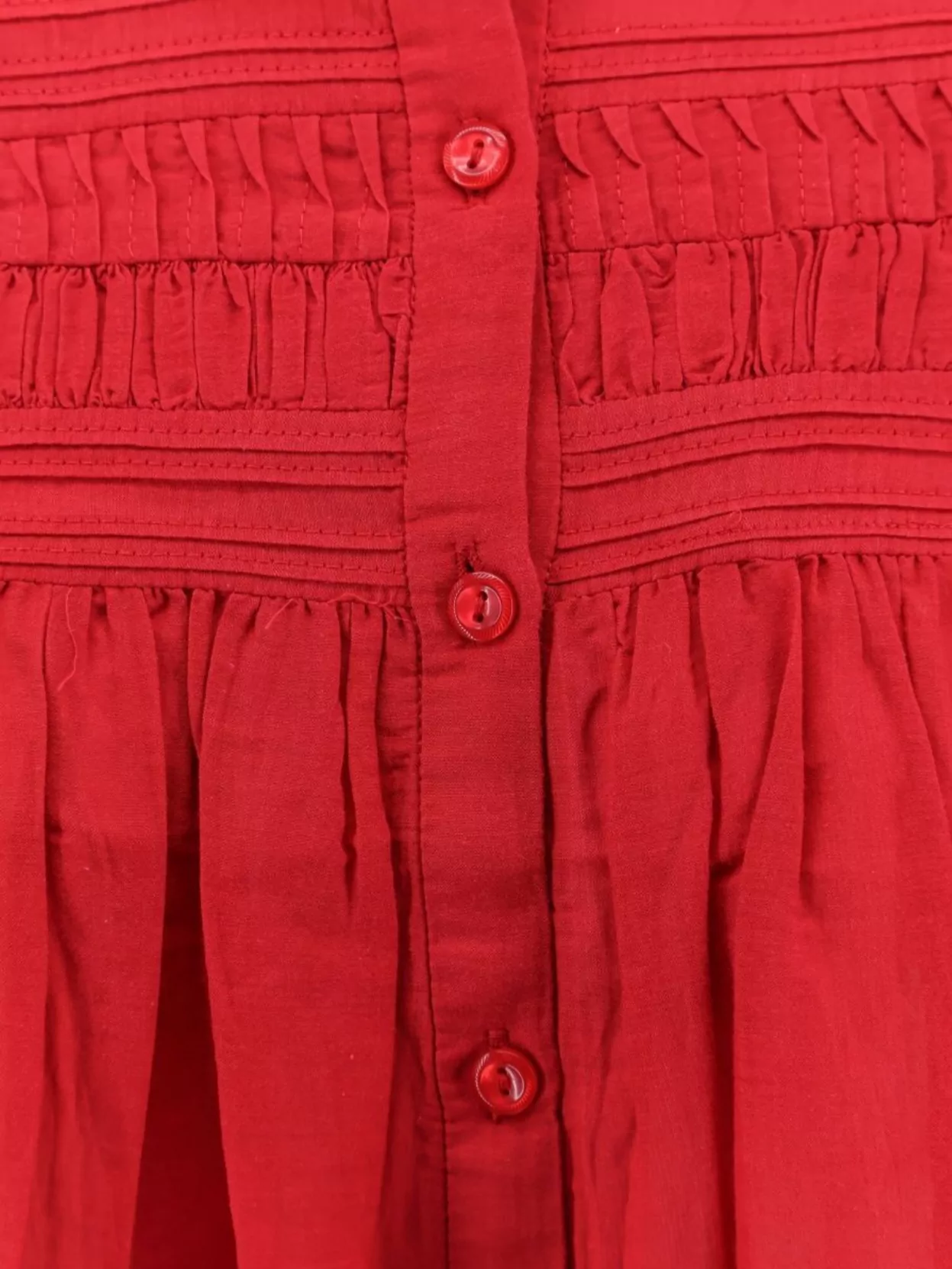 Isabel Marant Étoile Marant Etoile Women Plalia Biologic Cotton And Viscose Shirt In Red