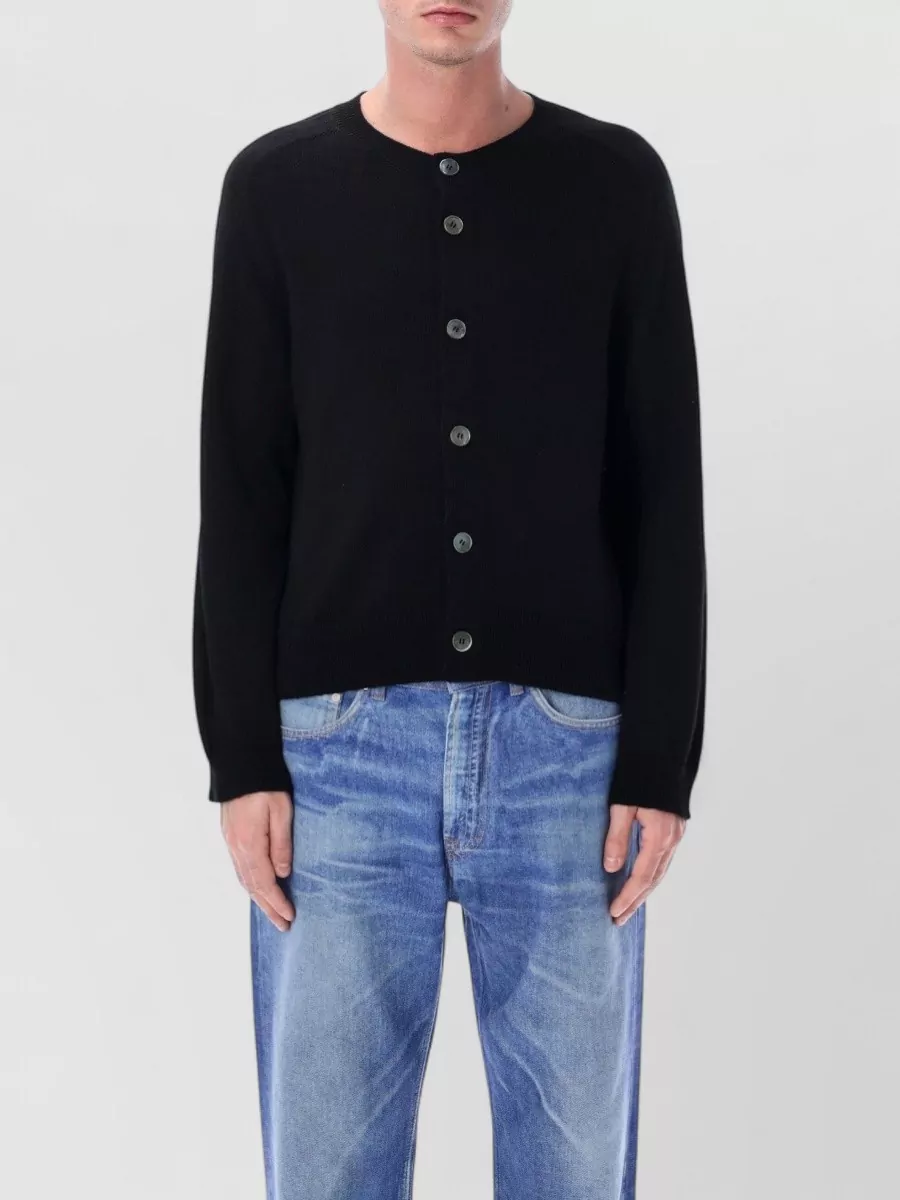 Our Legacy Linen Wool Cotton Relaxed-Fit Cardigan