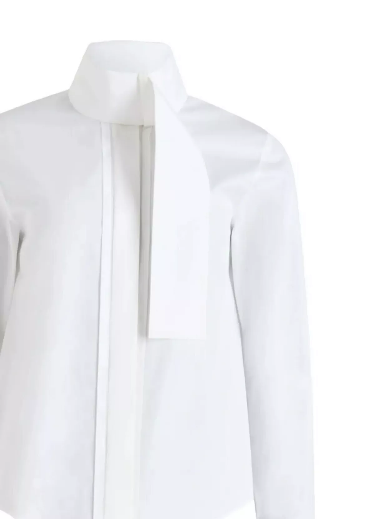 Patou Ascot Collar Blouse Clothing In White