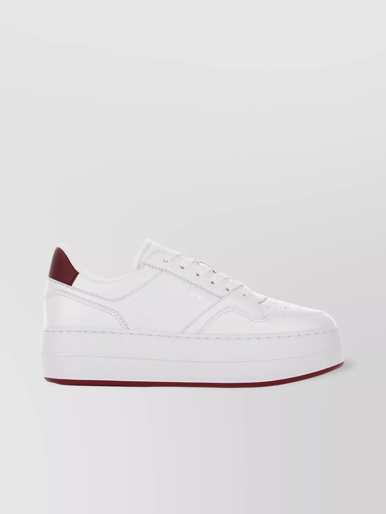 Hogan Skyscraper Platform Sneakers Featuring Perforated Detailing In Brown