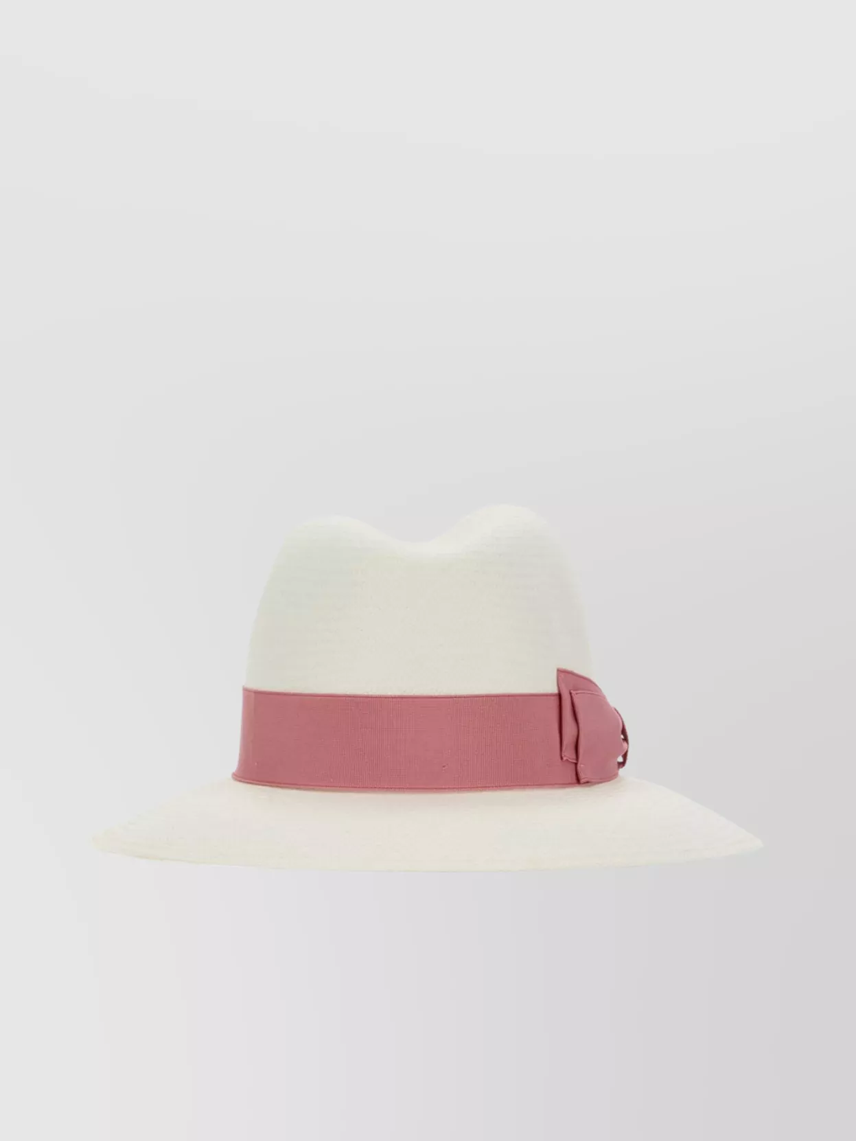 Borsalino Straw Giulietta Panama Hat With Bow Detail