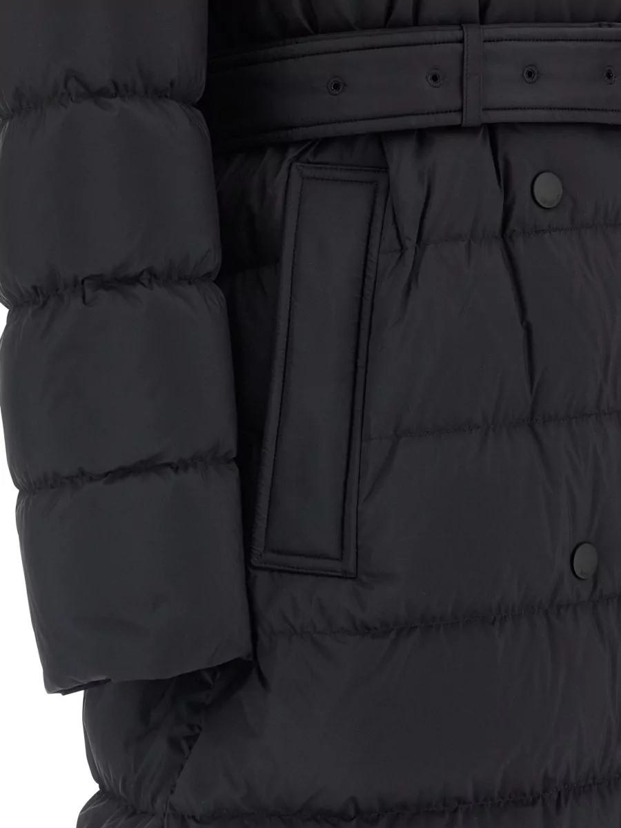 Burberry Quilted Double-Breasted Belted Puffer Jacket