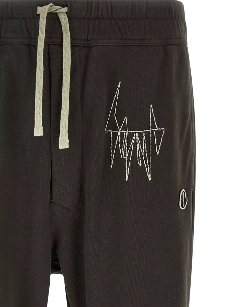 Rick Owens Moncler Jogger Trousers Embroidered Pockets
