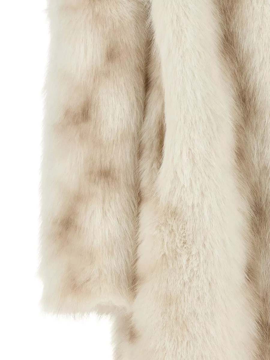 Herno Faux Fur Double-Breasted Coat
