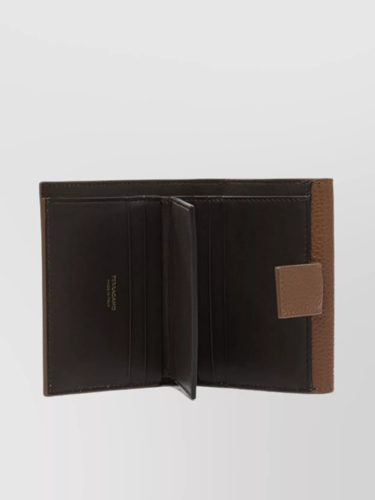 Ferragamo Compact Leather Wallets And Cardholders In Brown