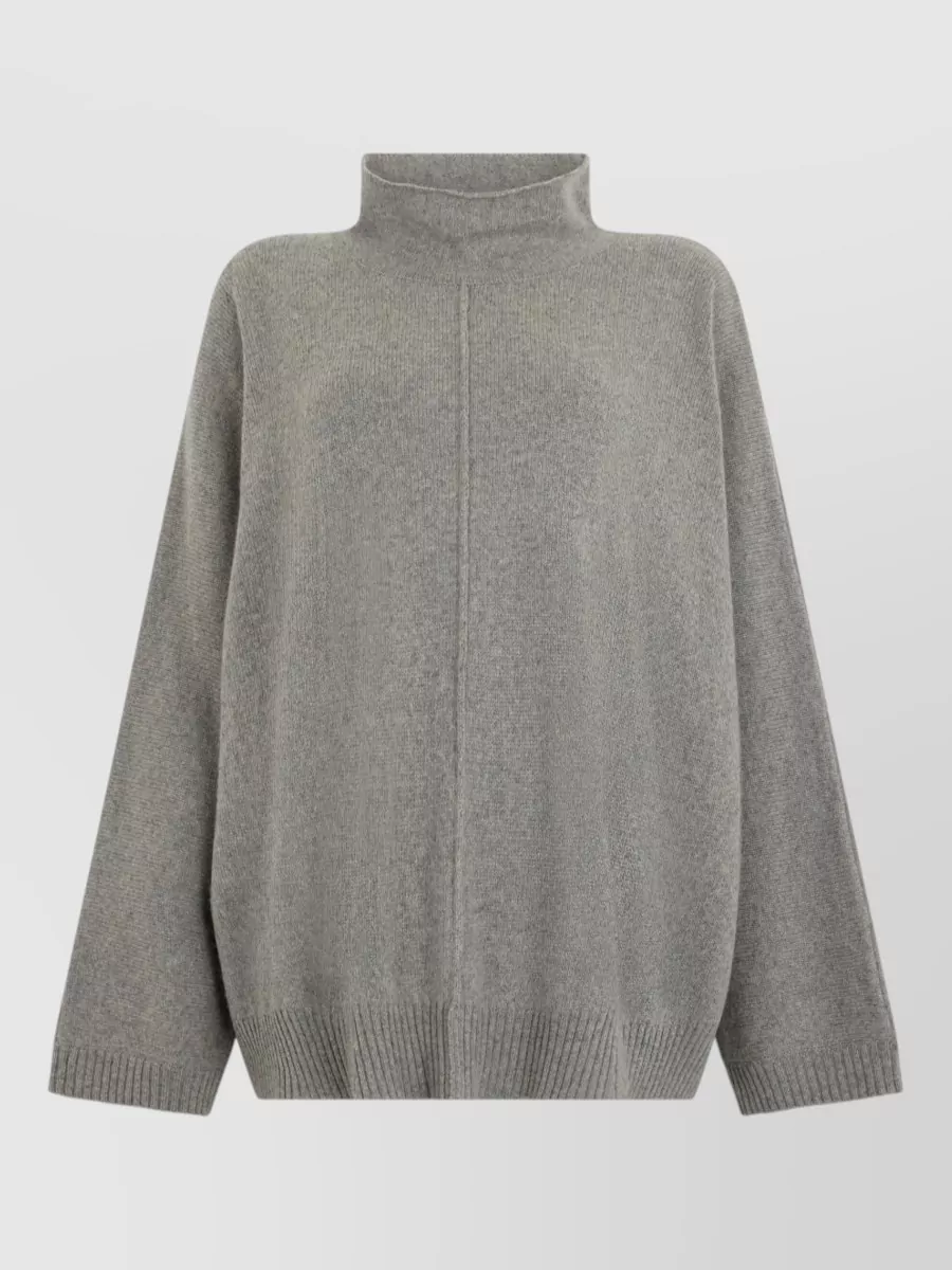 Alberta Ferretti Cashmere wool oversized high-neck sweater
