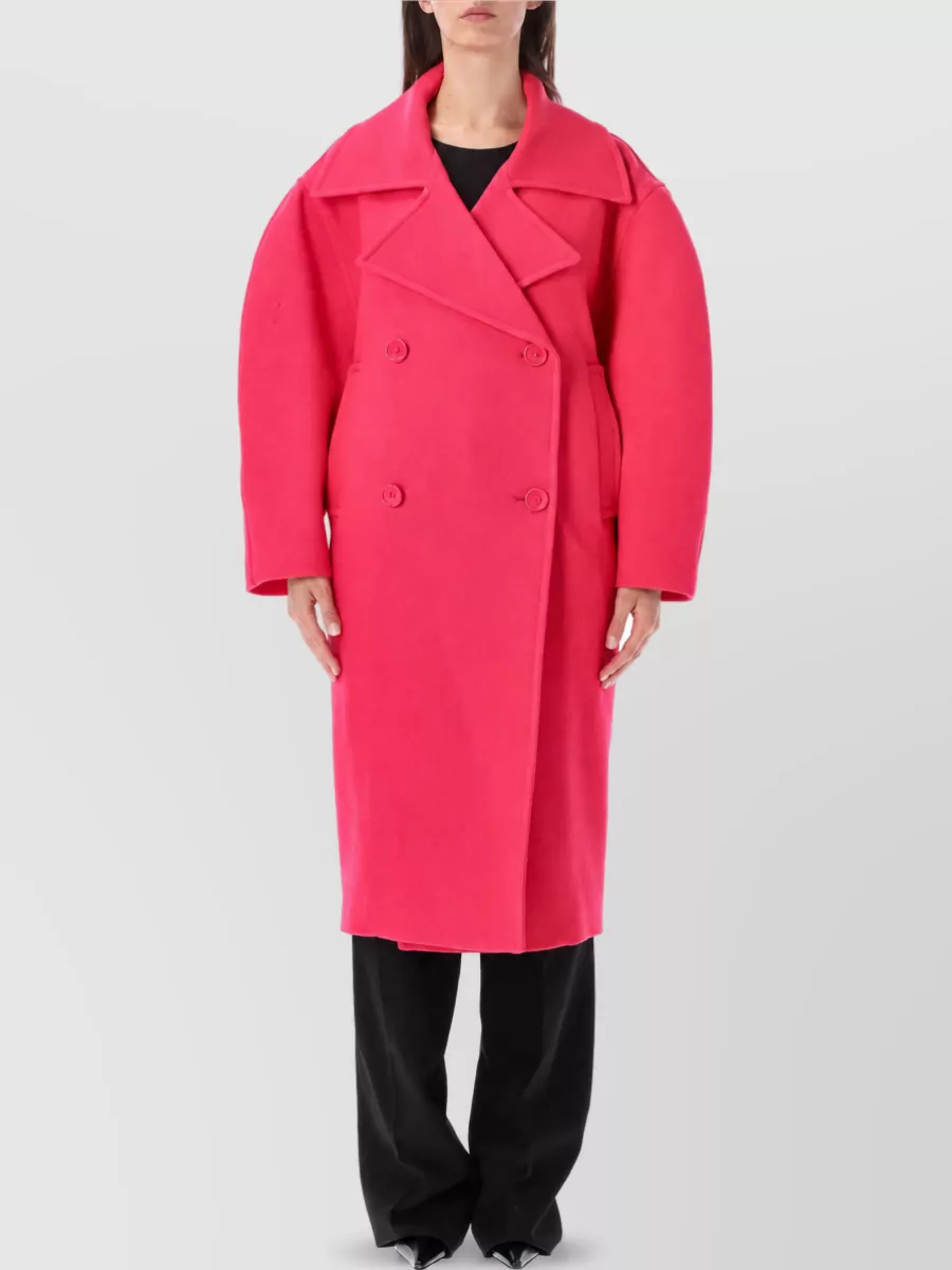 Balenciaga Wool long oversized double-breasted coat