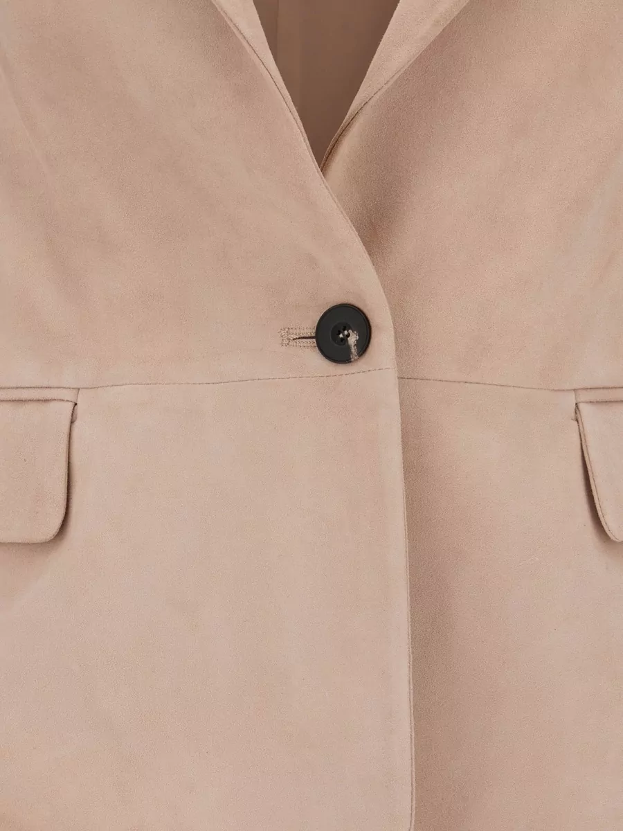 Antonelli Firenze Suede Single Breasted Coat