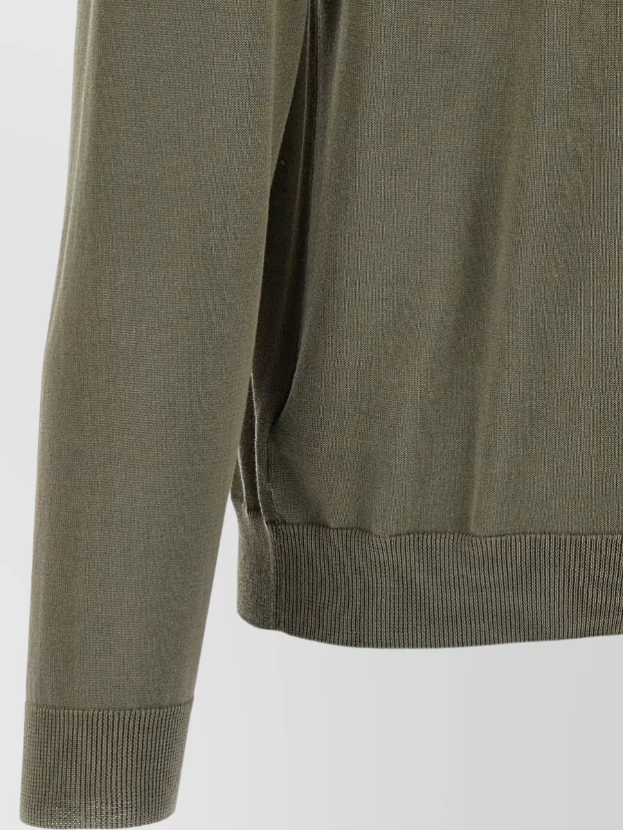 Zanone Cotton Crew-Neck Long-Sleeve Jumper