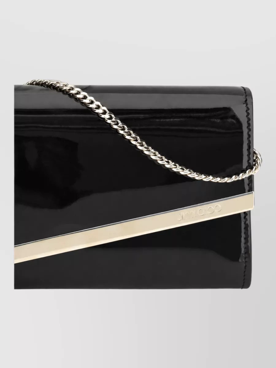 Jimmy Choo Emmie Leather Clutch Bag