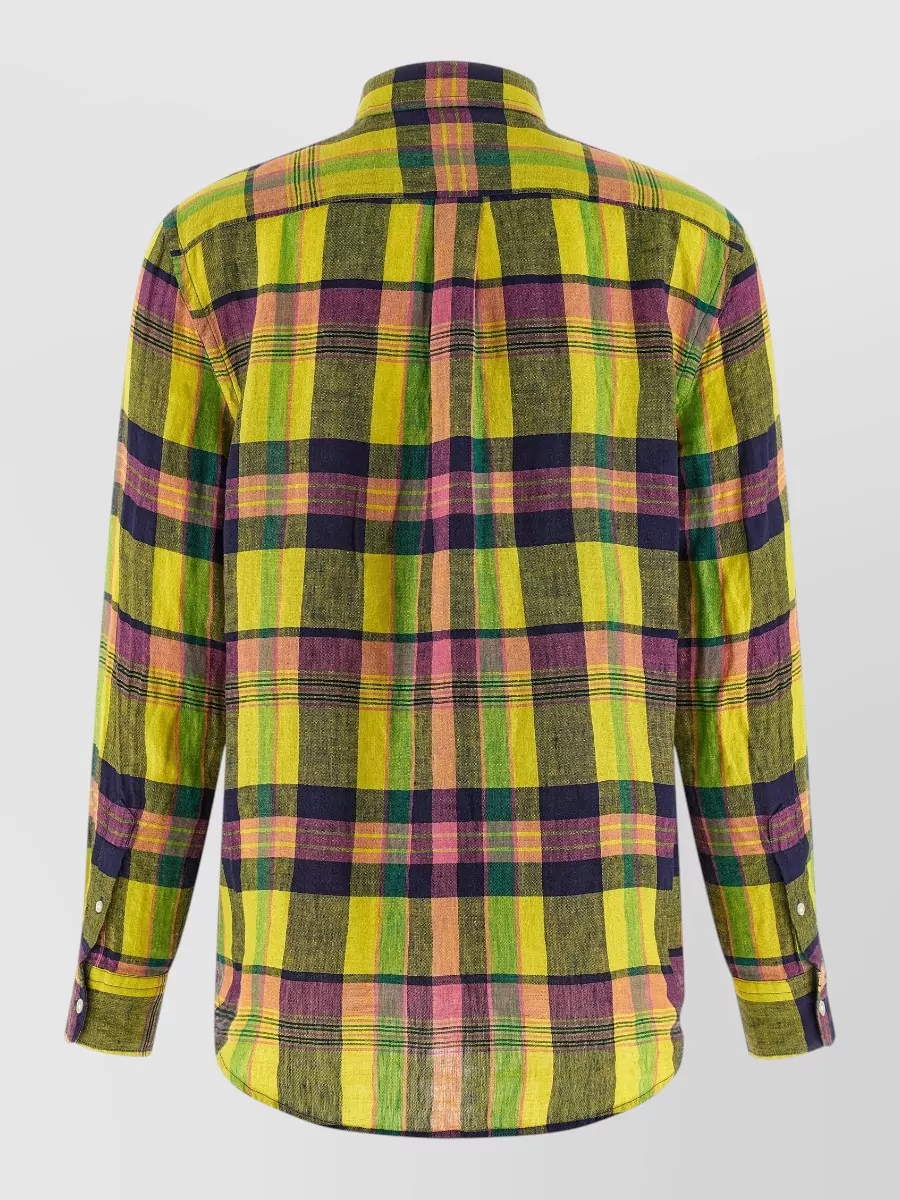 Polo Ralph Lauren Checked Linen Long-Sleeve Shirt