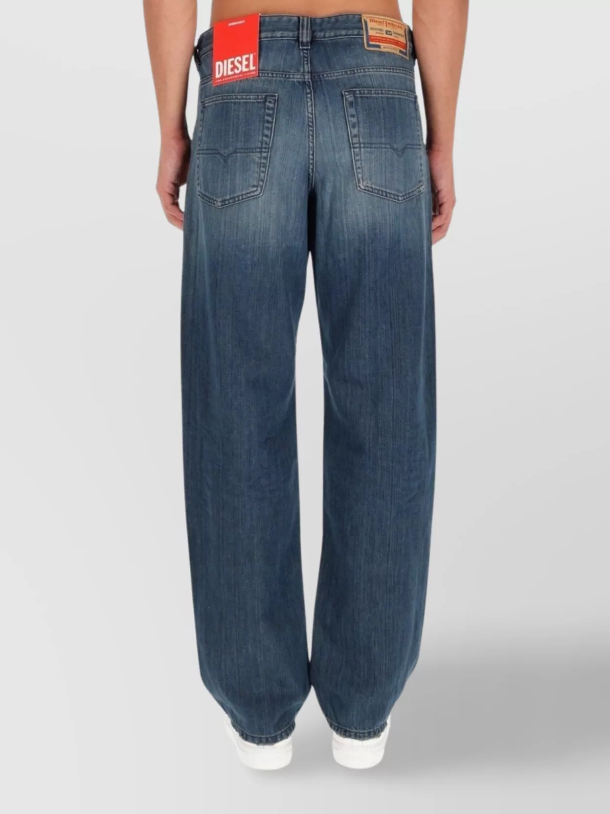 Diesel Distressed Denim Five-Pocket Style Loops