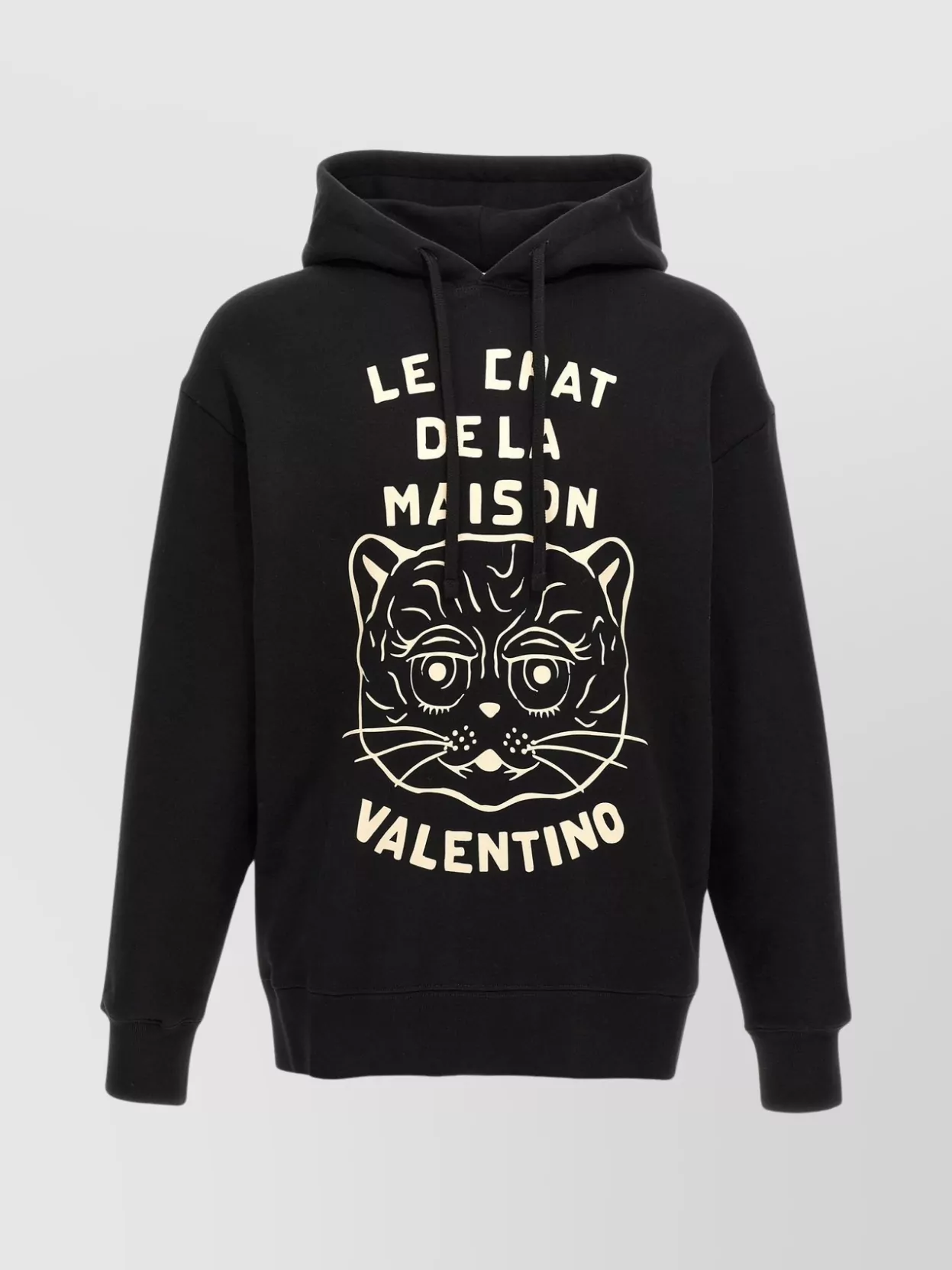 Valentino Hooded Design Graphic Print Hoodie