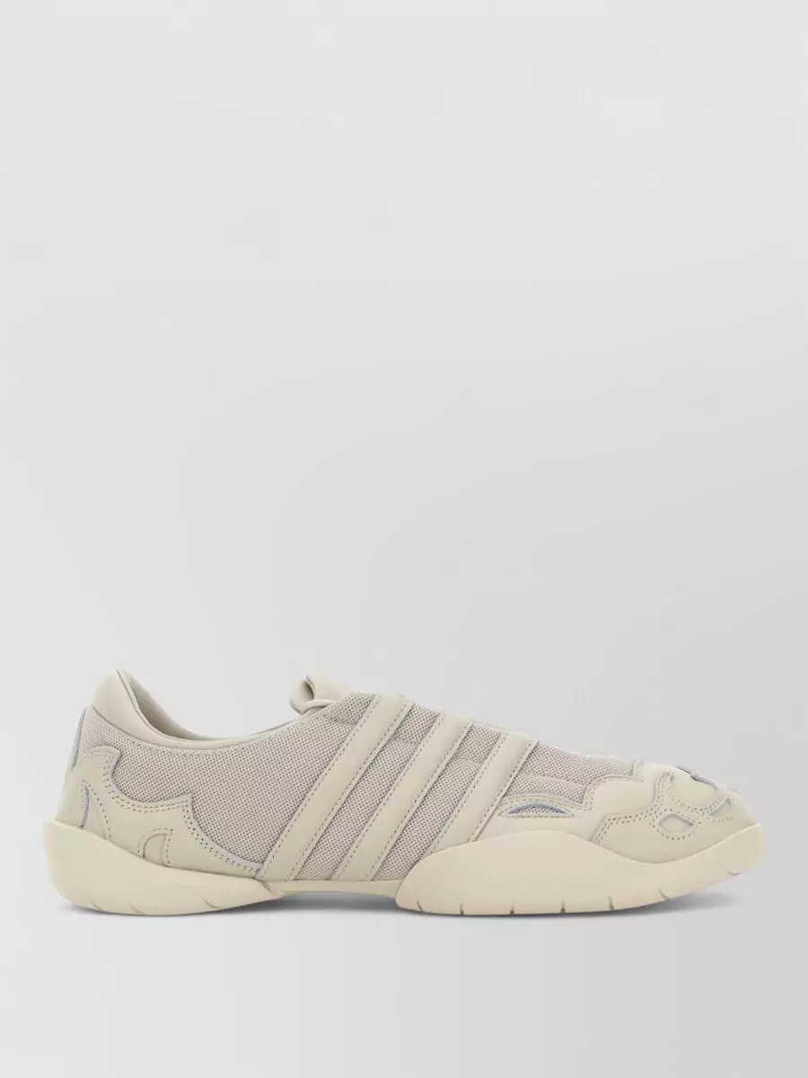 Y3 Yamamoto leather and fabric lace-up sneakers