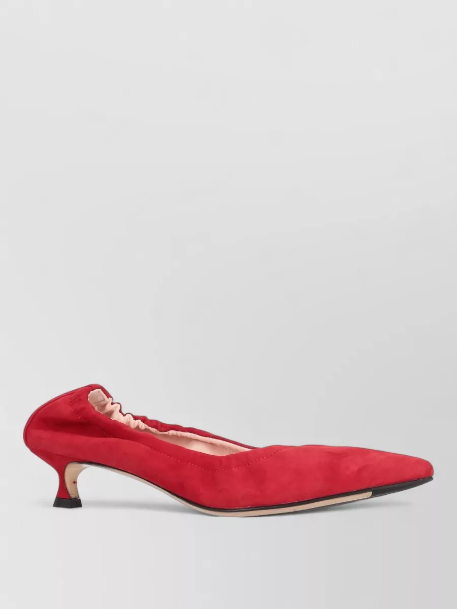 La Rose suede leather pumps
