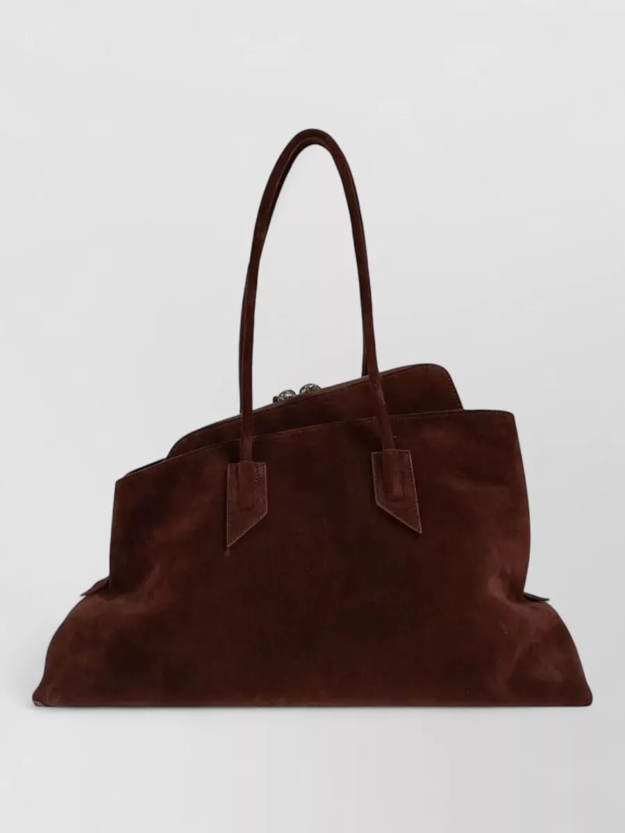 The Attico Medium Suede Leather Tote Bag