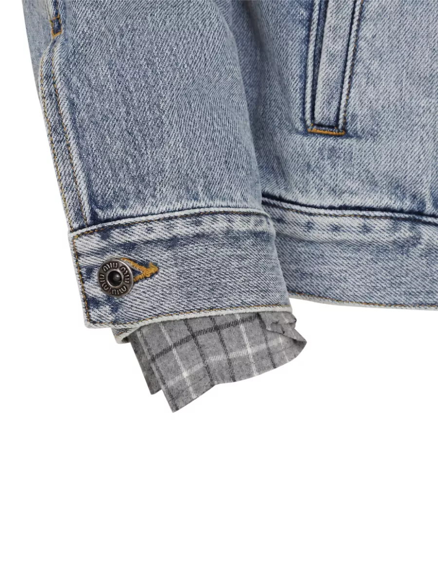 Miu Miu Cropped Denim Jacket