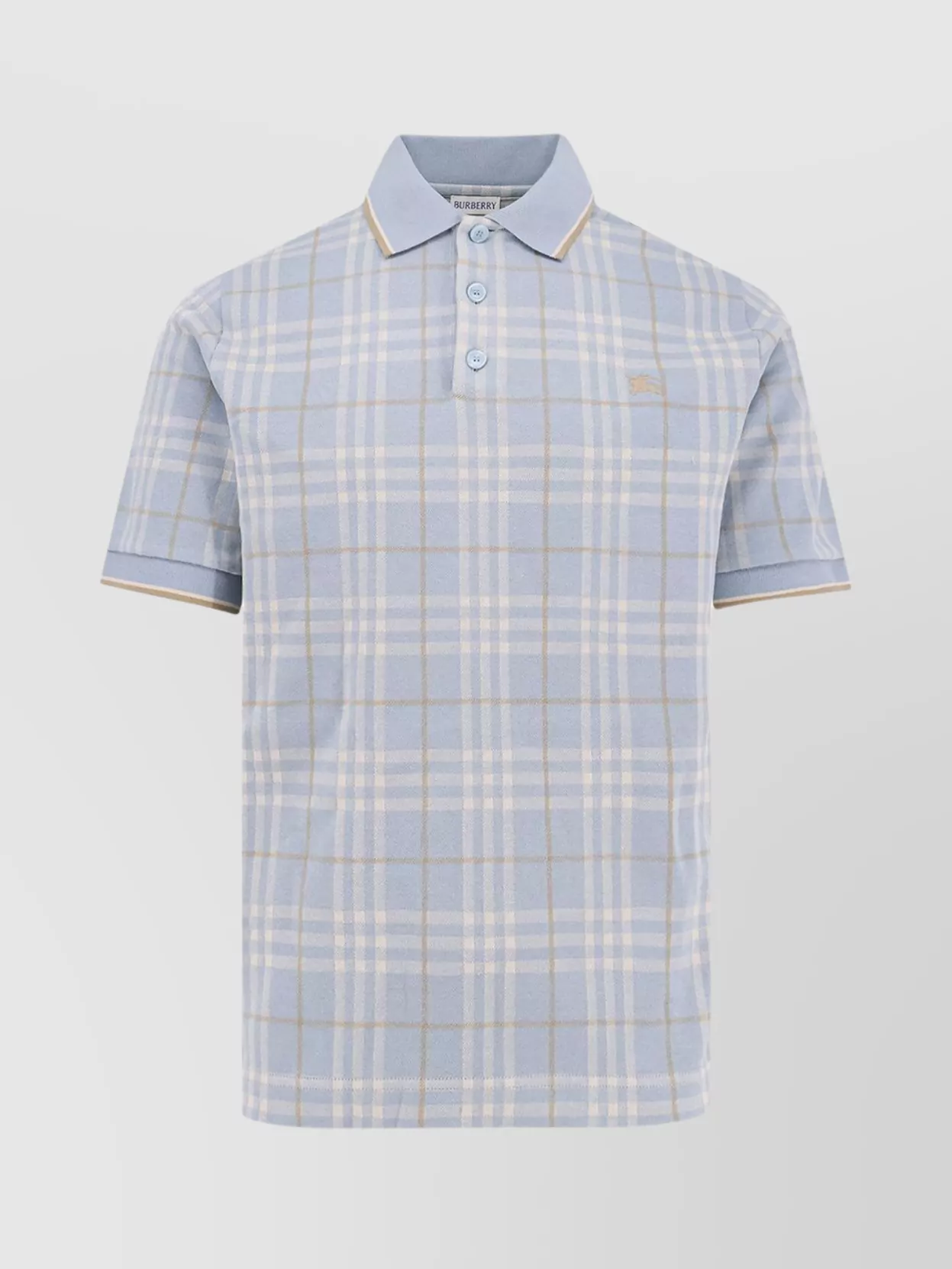 Tシャツ・カットソー BURBERRY Stan polo shirt with Check print Burberry Stan polo shirt check print | The Fashion Square