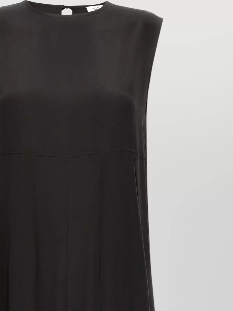 Di.la3 Pari' Silk Cutout Maxi Dress