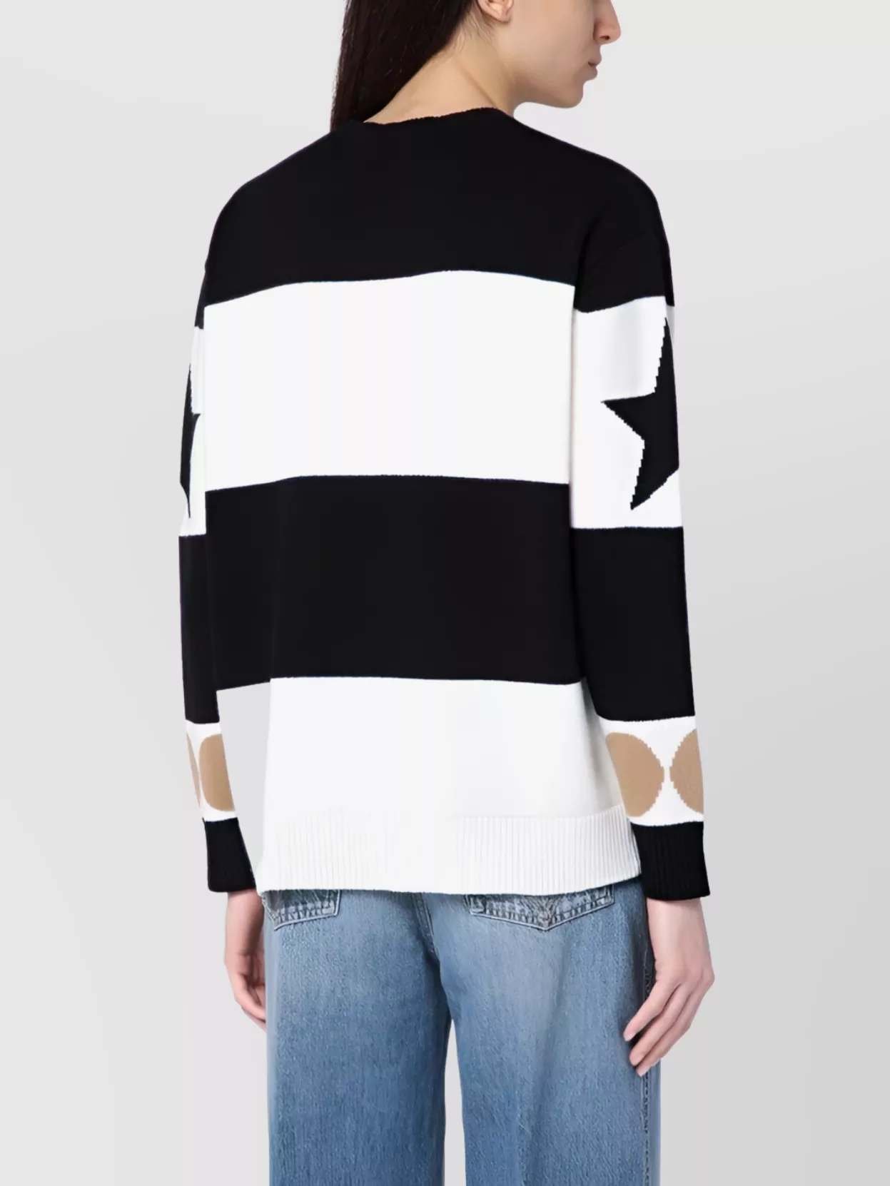Max Mara Wool And Cashmere Sweater With Flocked 1951 Motif