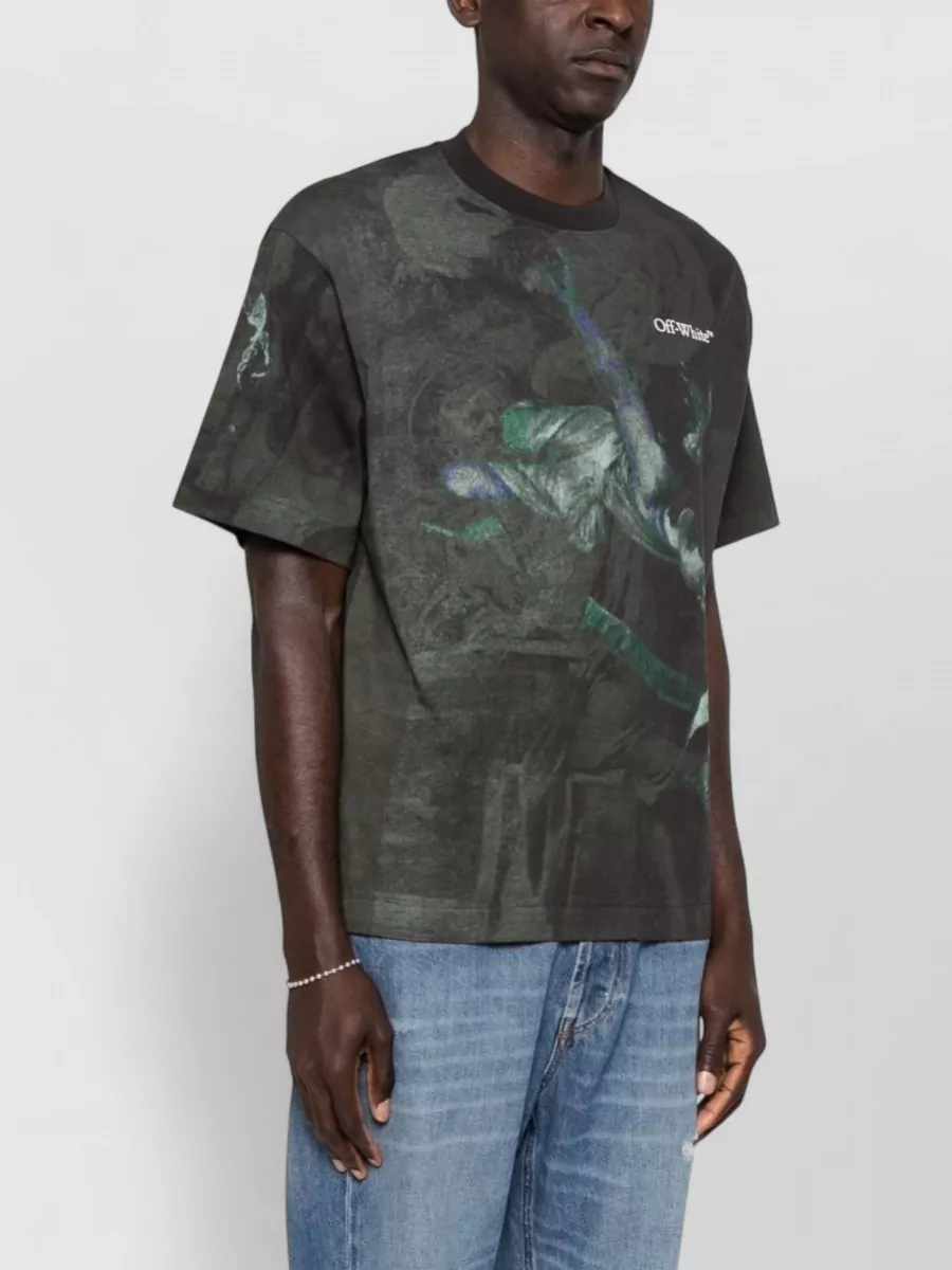 Off-White Graphic Logo-Print Short-Sleeve T-Shirt