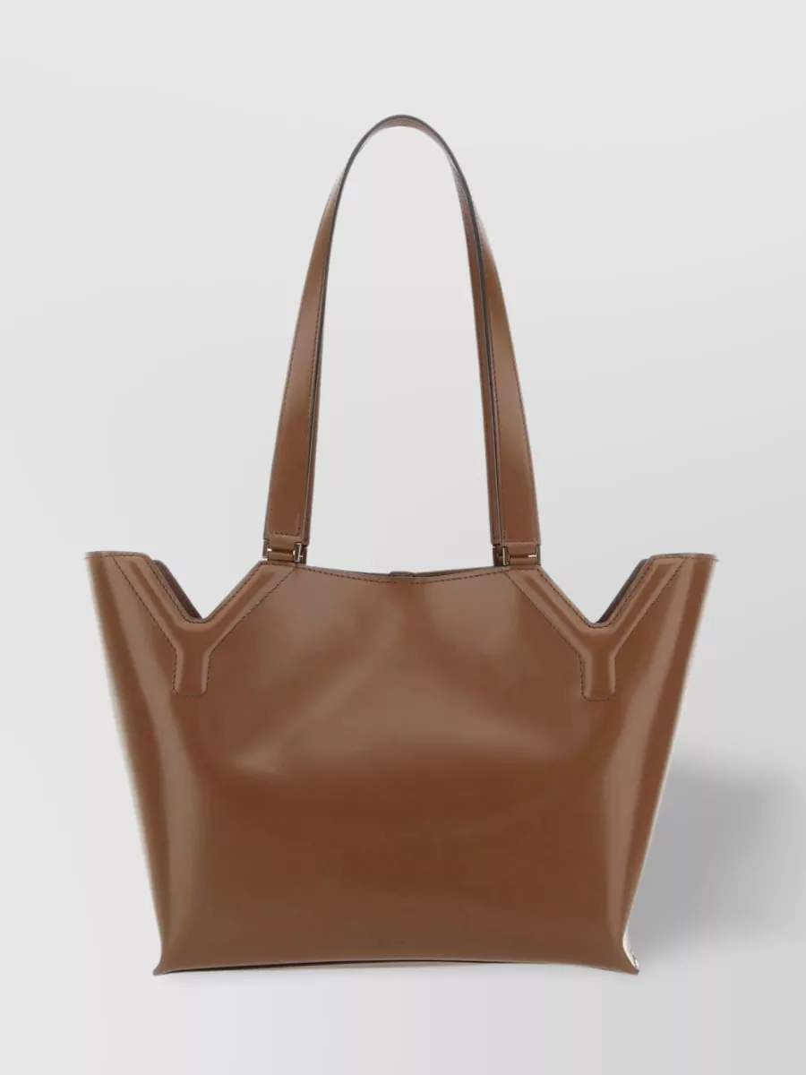 Boyy Yy West Leather Tote Bag In Brown