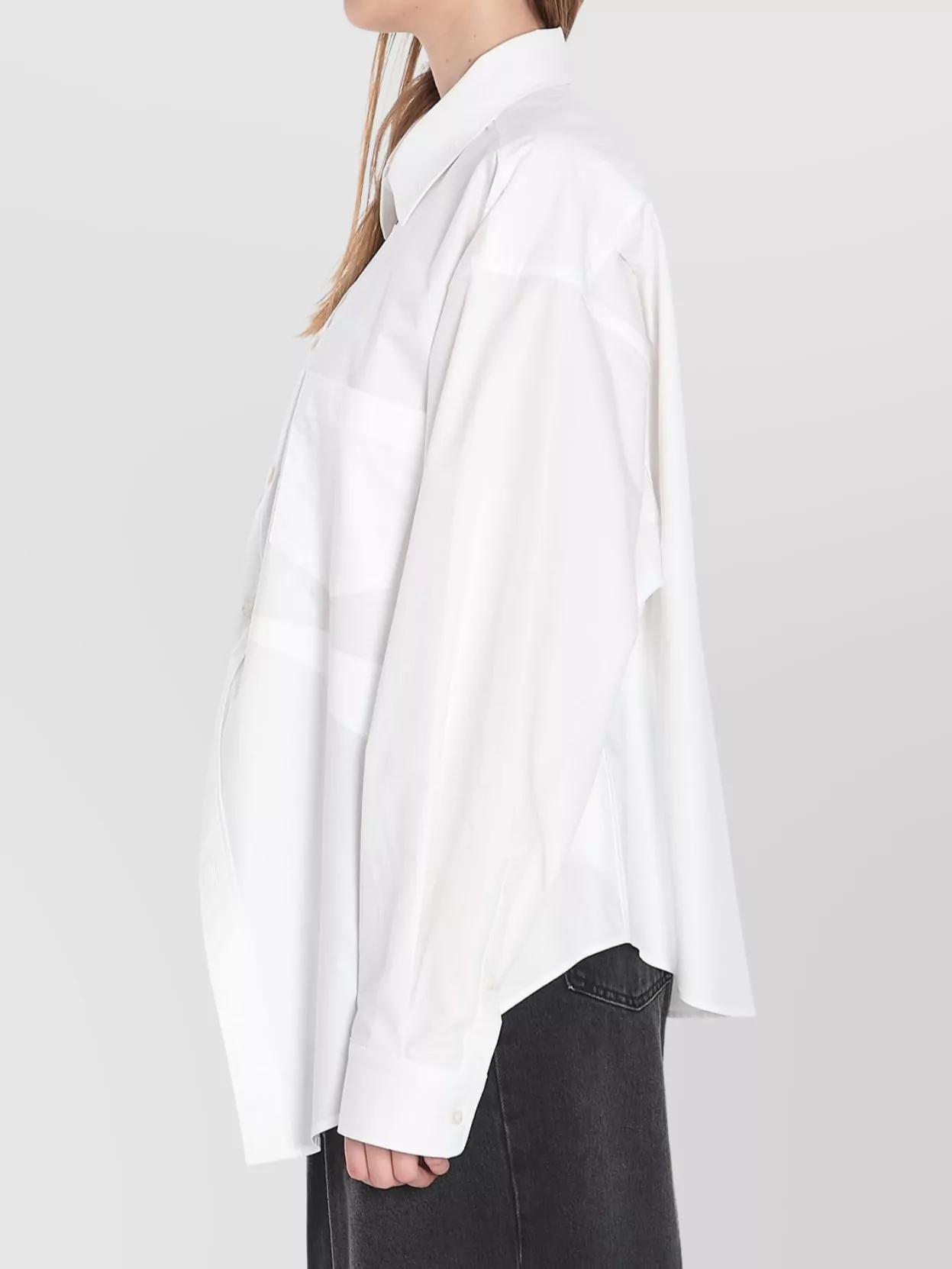 Balenciaga Cotton Poplin Shirt Waist Detail