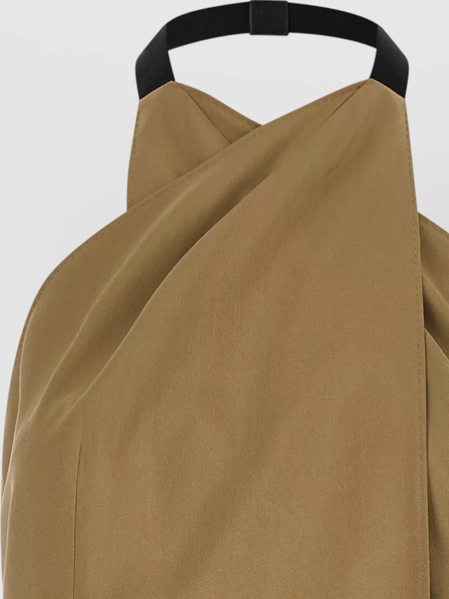 Max Mara Silk Blend Sleeveless Double-Breasted Jacket