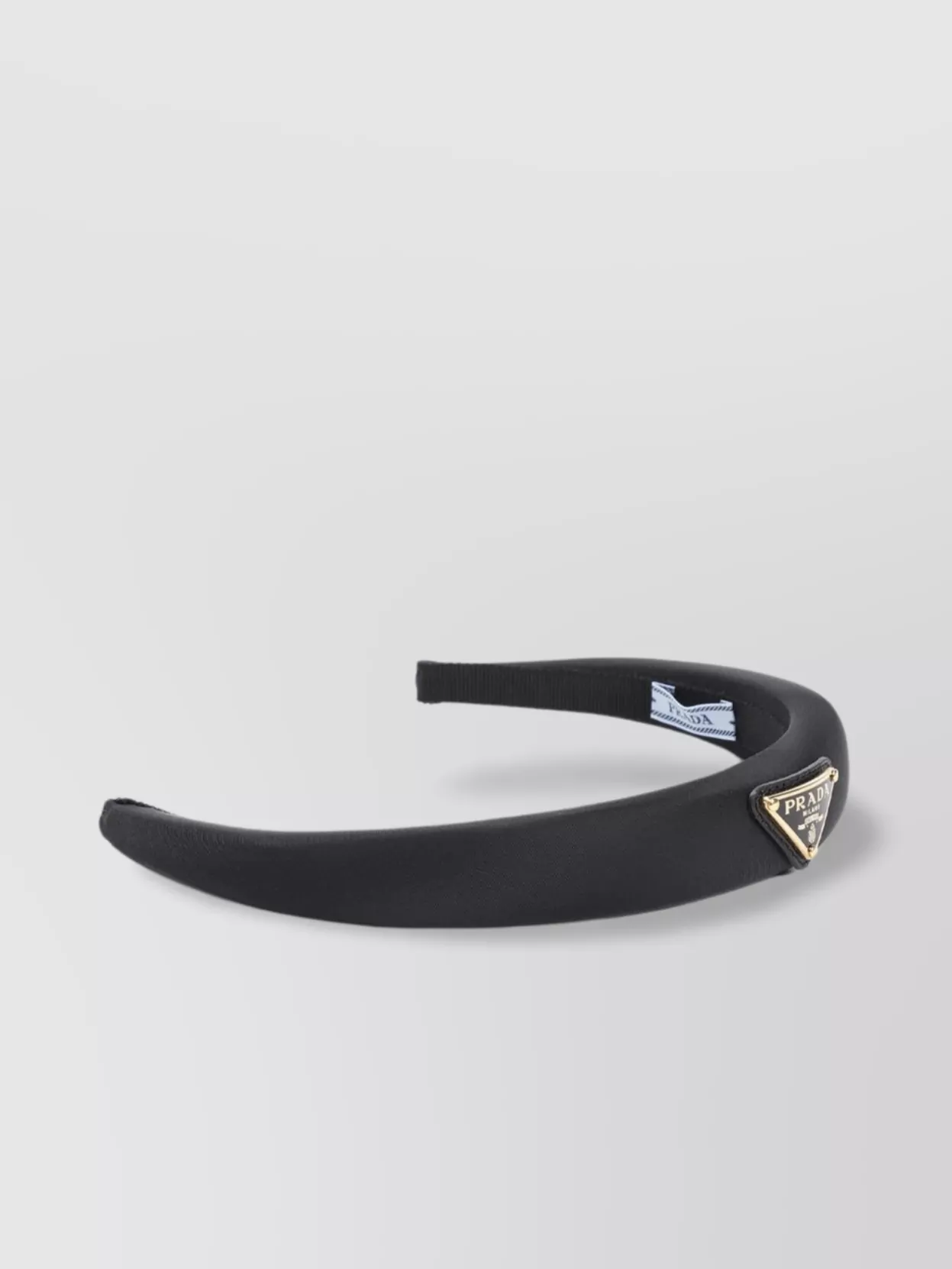 Prada headband crafted from polyamide fabric