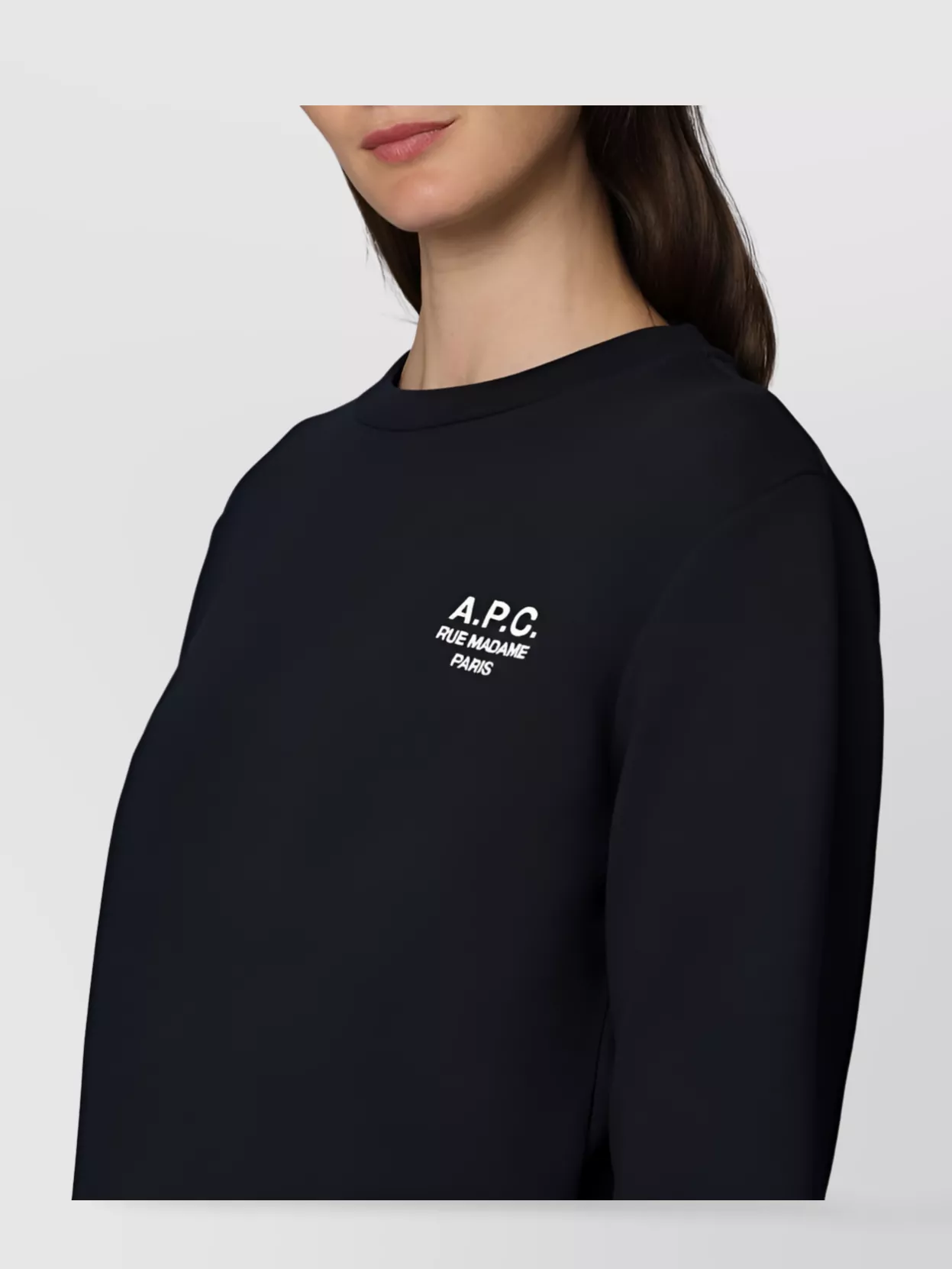A.p.c. Boxy Rue Madame Cotton Crew-Neck Sweatshirt