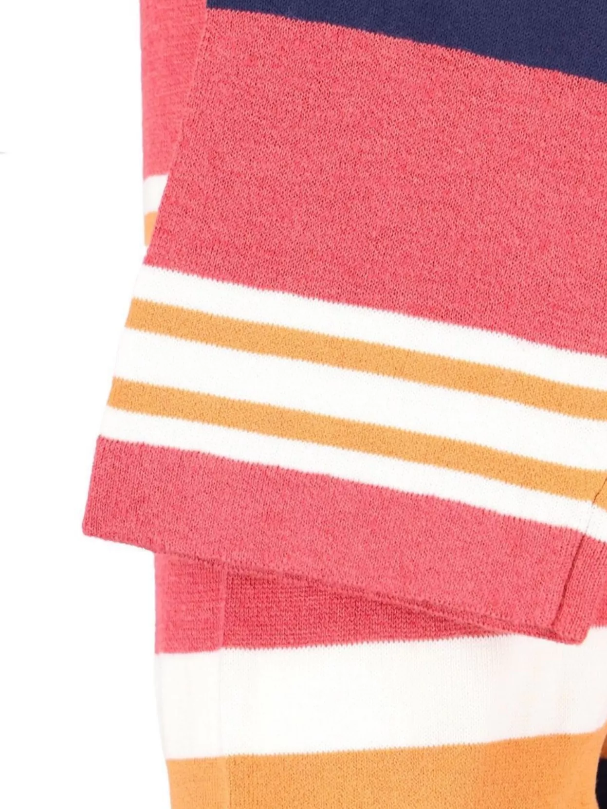 Maison Kitsuné Hooded Striped V Neck Sweater