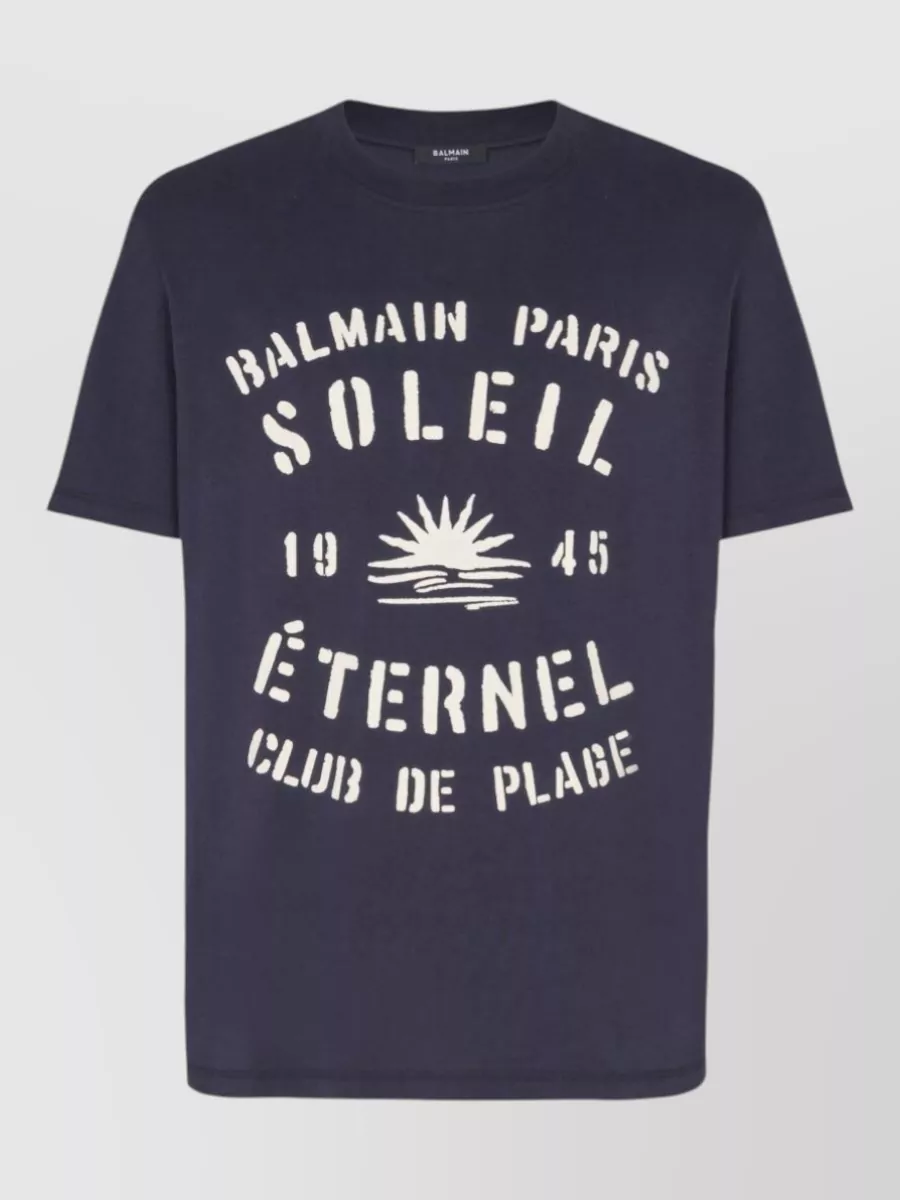 Balmain cotton crew-neck short-sleeve t-shirt