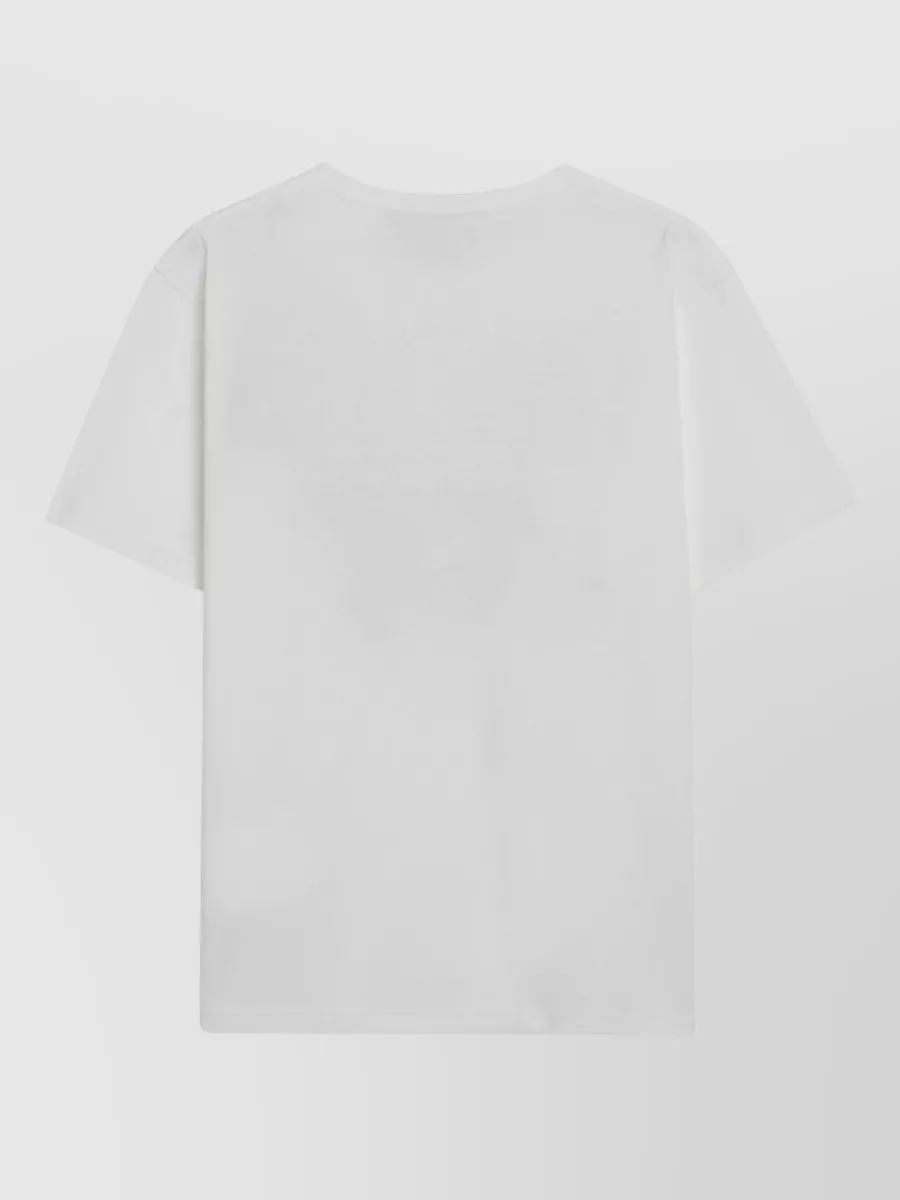 Valentino Panther Graphic Crew Neck T-shirt Short Sleeves In White