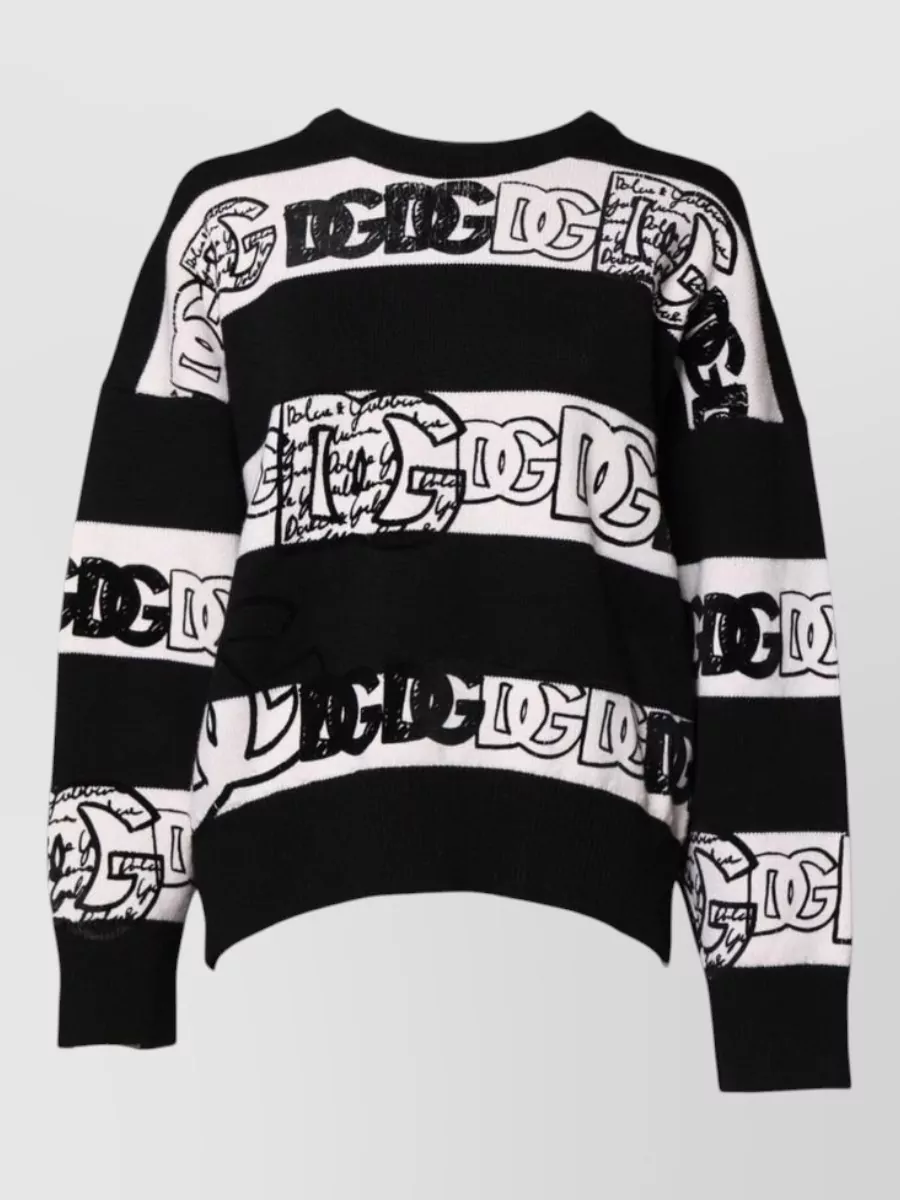 Dolce&Gabbana cashmere logo-print sweater