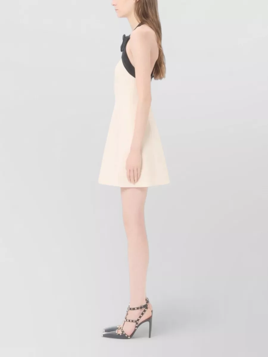 Valentino Silk-Blend Halterneck Mini Dress