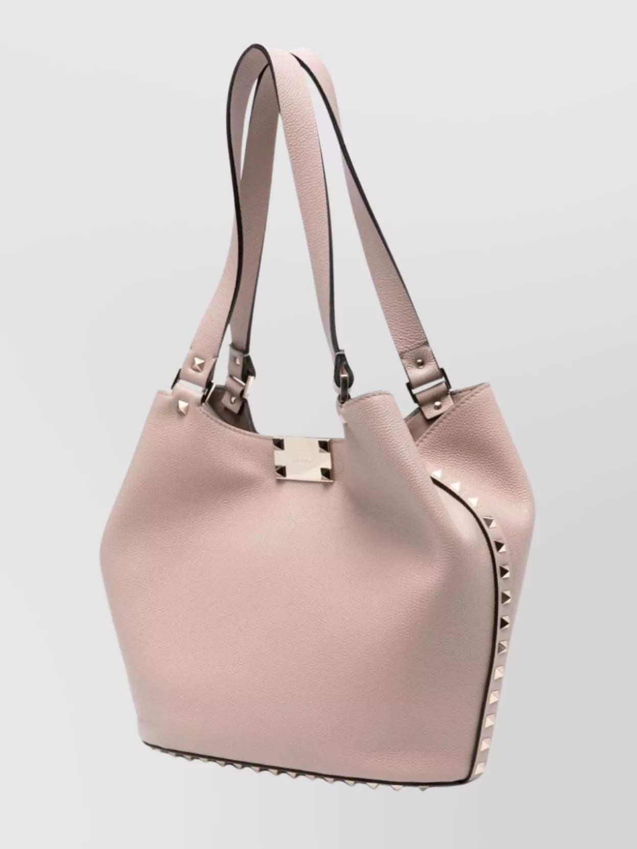 Valentino Garavani Small Leather Tote Bag With Rockstud Detailing
