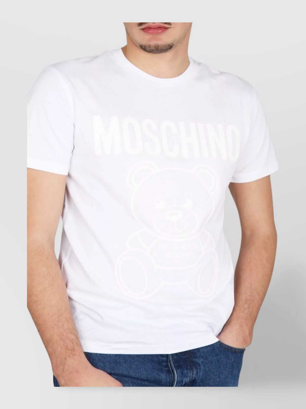 Moschino Teddy Bear Organic Jersey T-Shirt