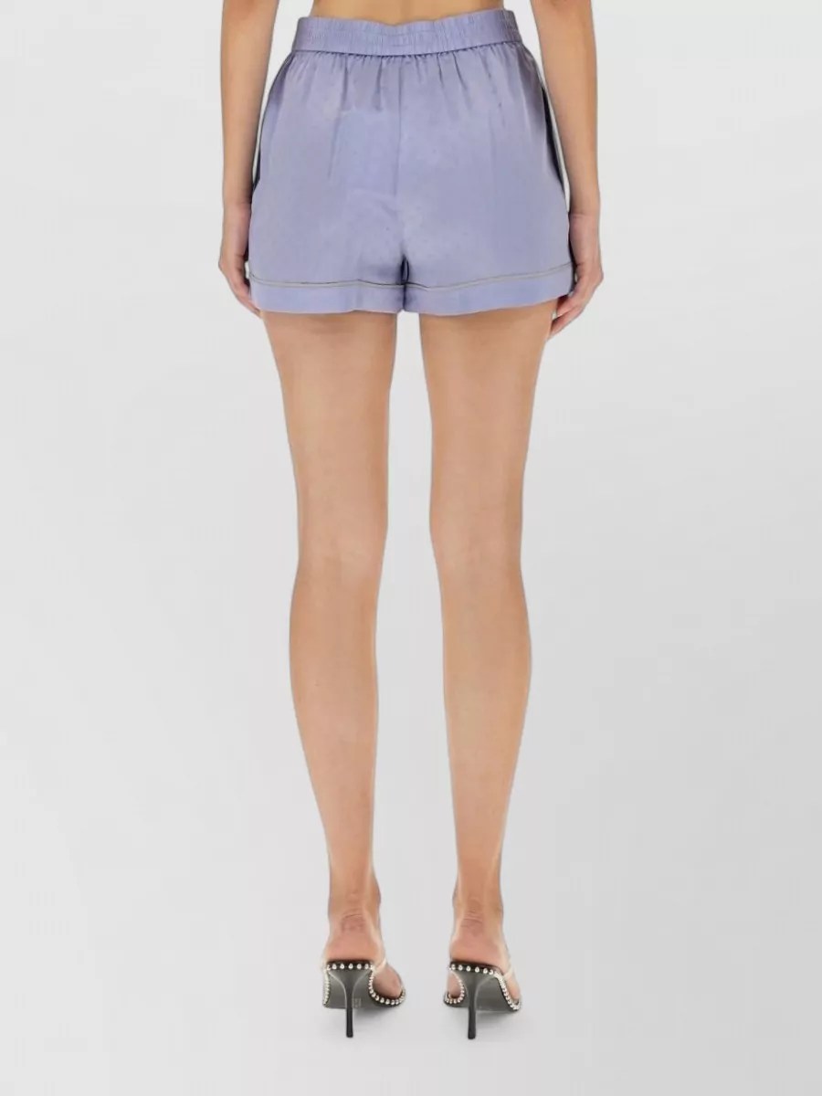 Alexander Wang Silk Logo Shorts