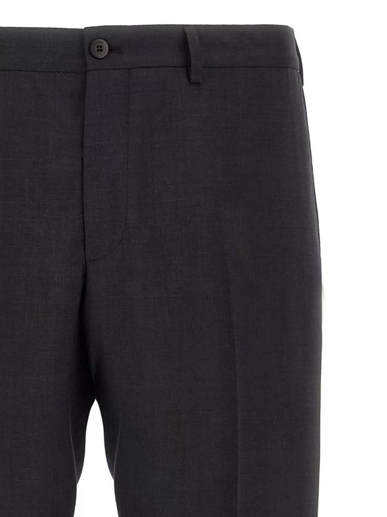 Pal Zileri Wool Trousers With Back Pockets And Belt Loops