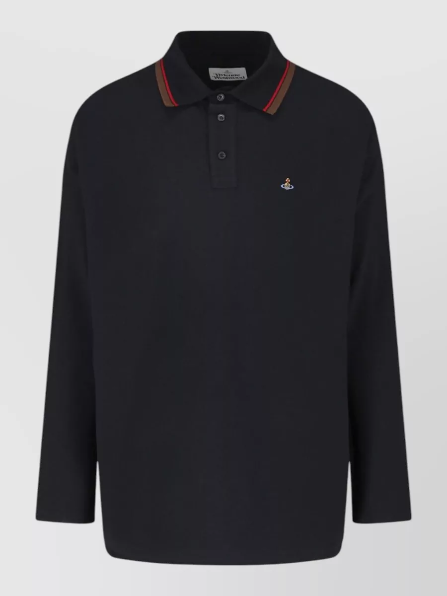 Vivienne Westwood oversized long-sleeve polo shirt