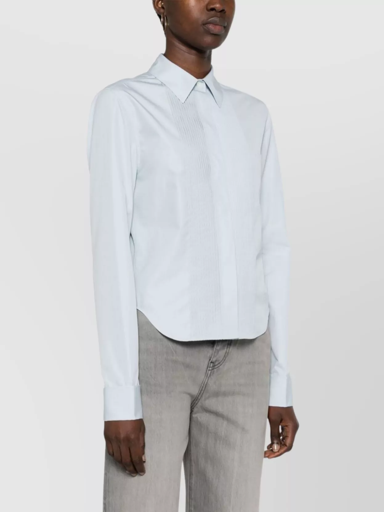 Loewe Cotton Shirt Featuring Pleat Detailing