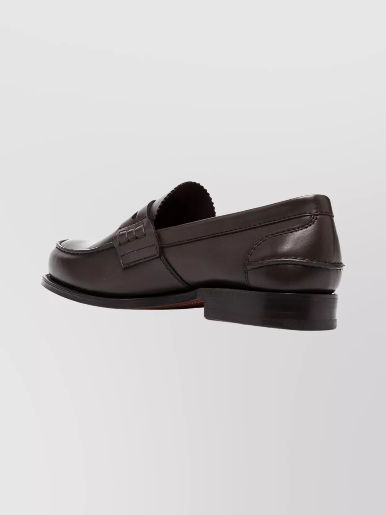 Church's Round Toe Penny Strap Loafers Polished Finish