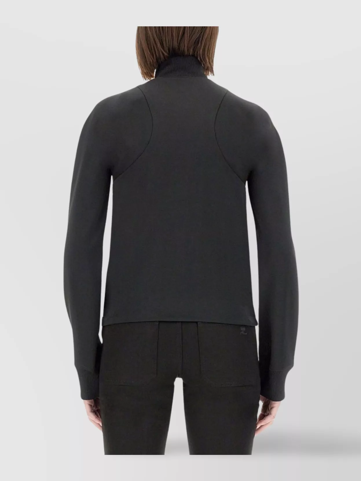 Shop Courrèges Scuba Jacket High Collar
