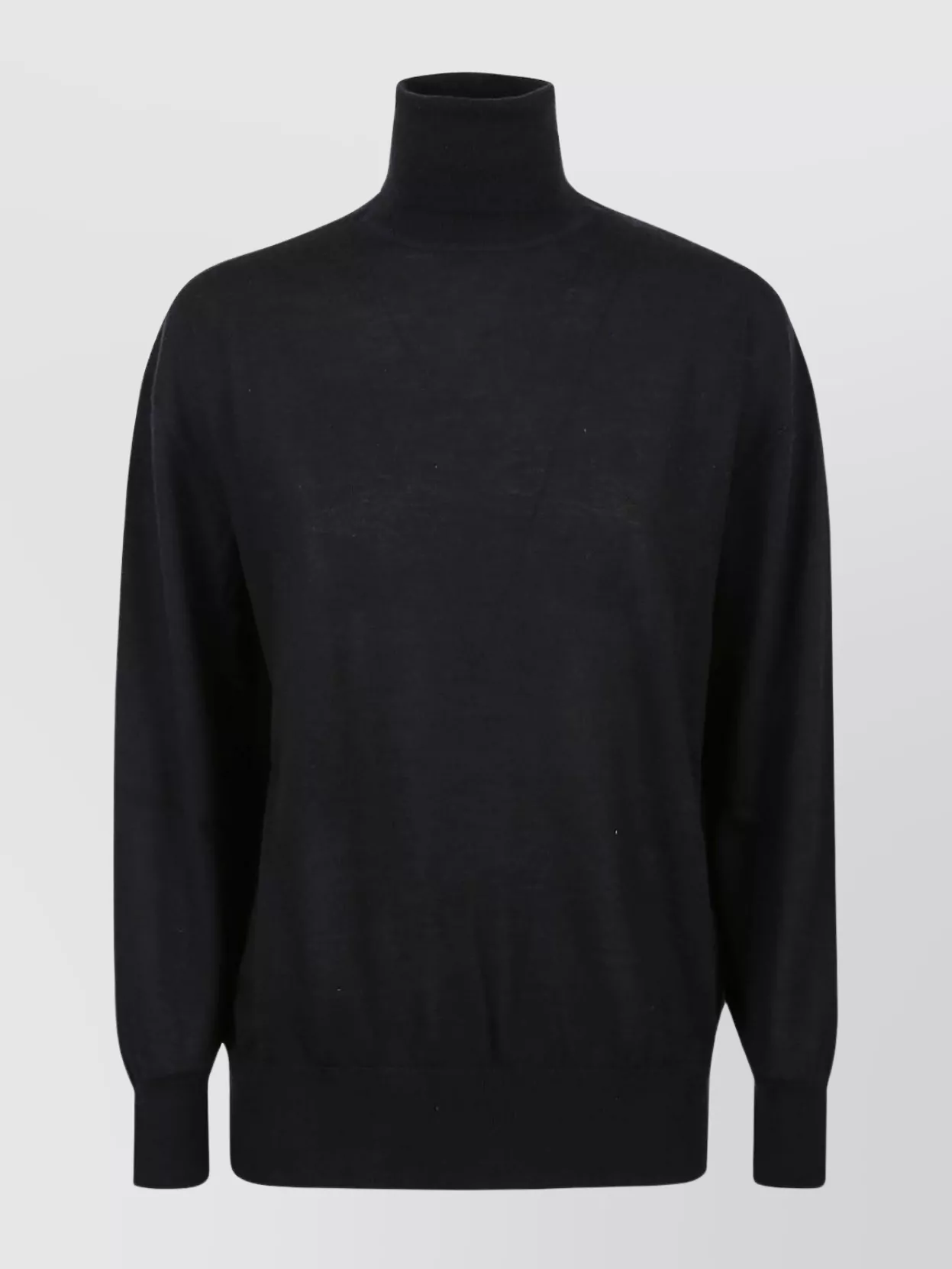 Shop P.a.r.o.s.h Ribbed Turtleneck Sweater With Cuffs And Hem